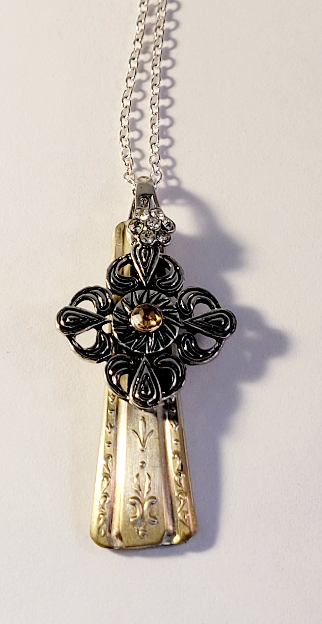 Spoon Necklace with Celtic Styled Accent