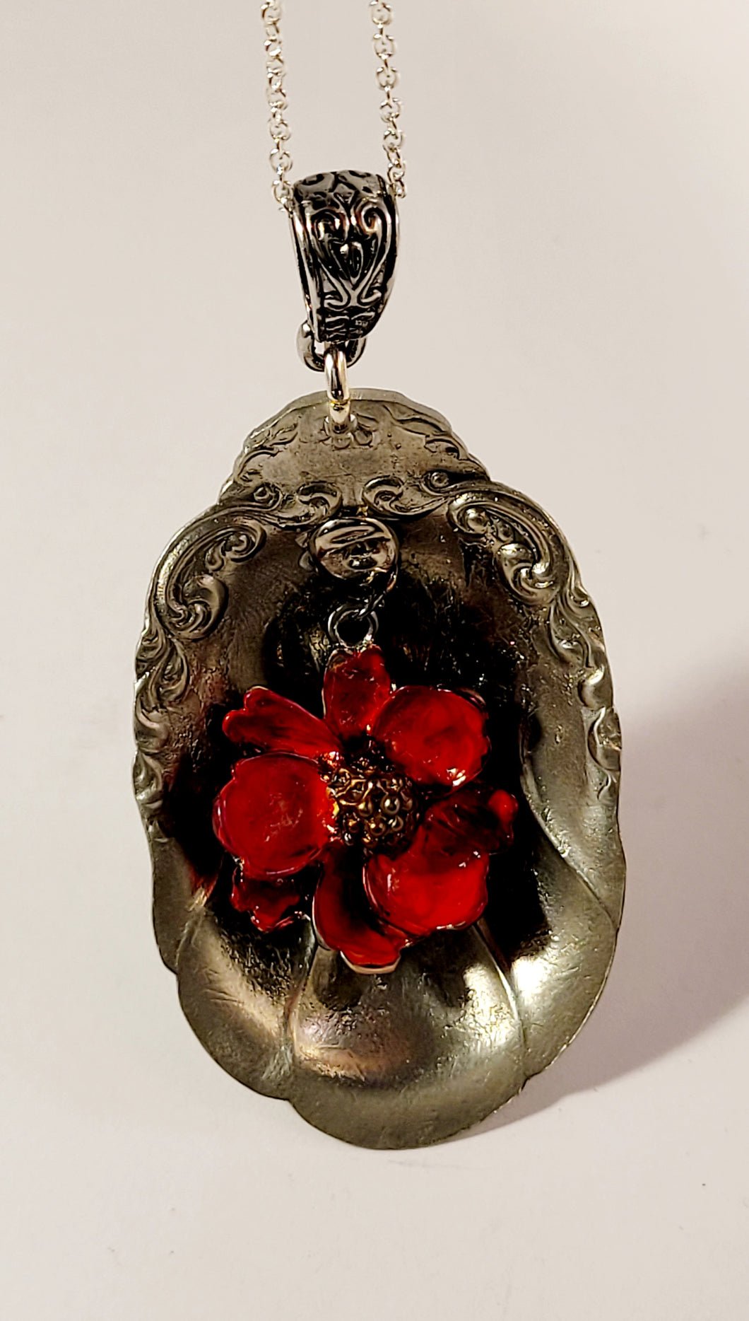 Red Hot Spoon Necklace